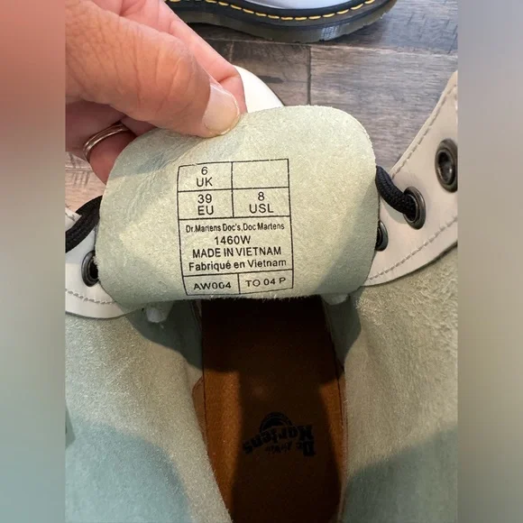 Dr. Martens White Combat Boots - Picture 3 of 6